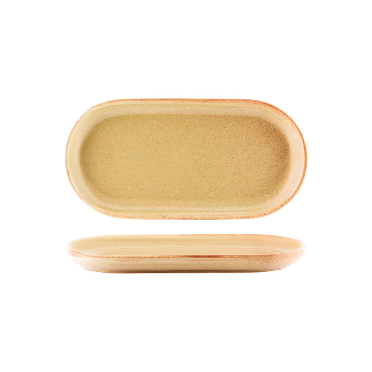 Tablekraft Artistica Oval Coupe Plate 300x140x25mm Flame (Sold in sets of 4)