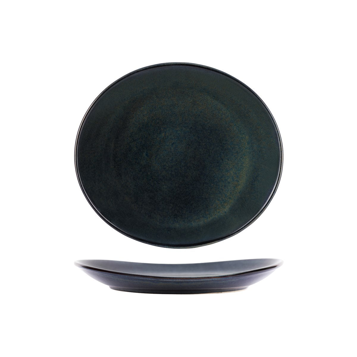 Tablekraft Artistica Oval Plate Midnight Blue (Sold in sets of 4)