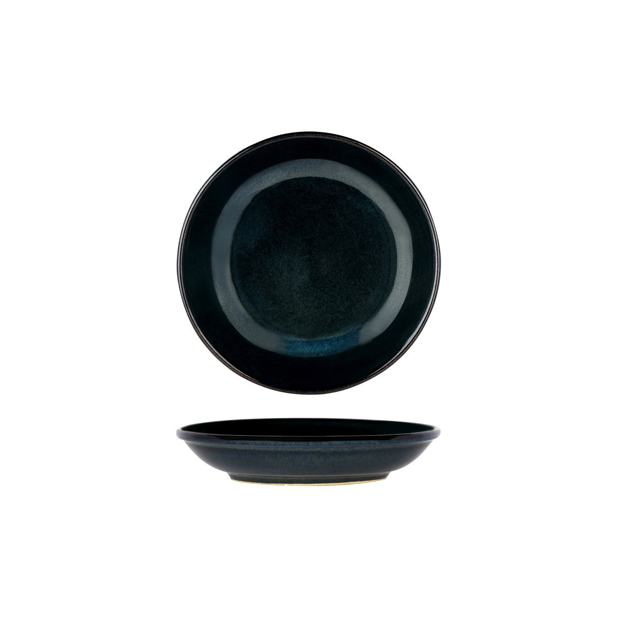 98735 - Tablekraft Artistica Round Coupe Plate 210mm Midnight Blue (Sold in sets of 4)