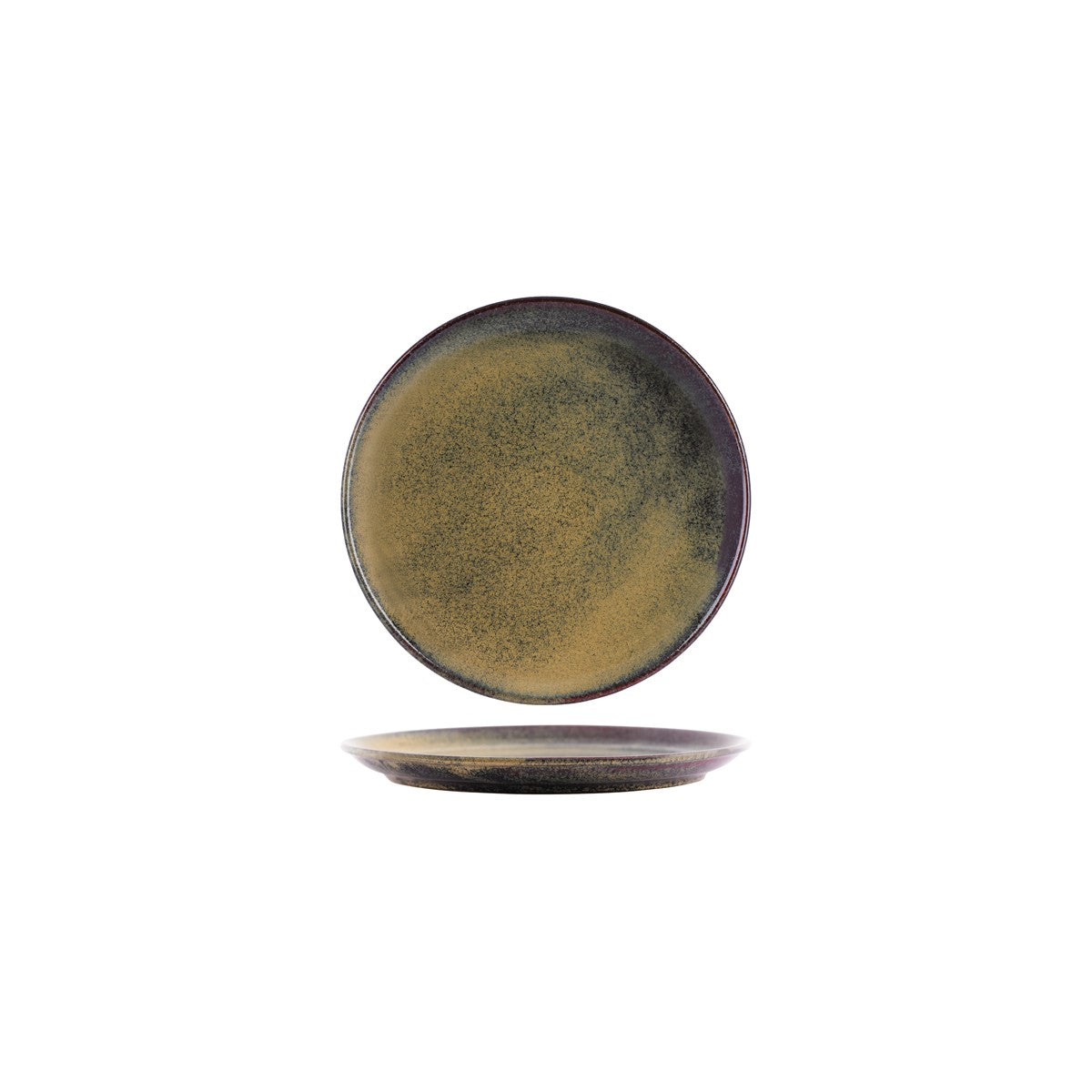 98822 - Tablekraft Artistica Rnd Plate Rld Brown (Sold in sets of 4)