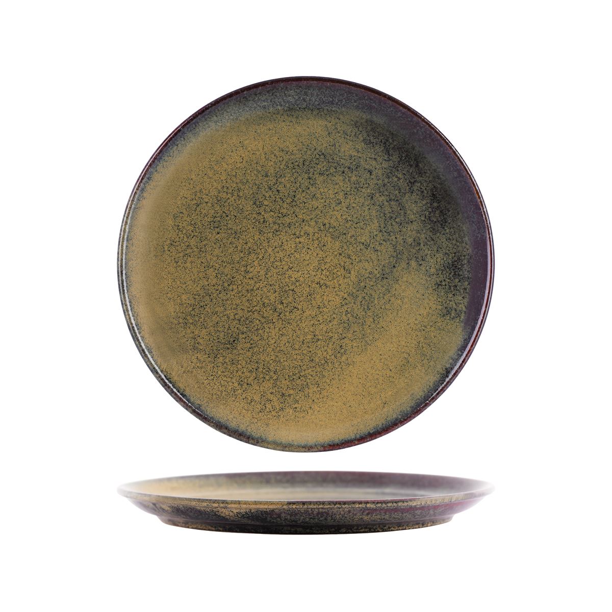 98822 - Tablekraft Artistica Rnd Plate Rld Brown (Sold in sets of 4) - Image 2