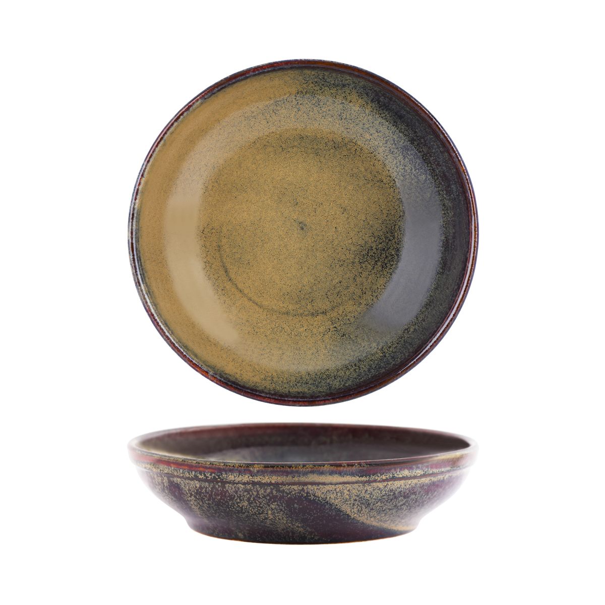 98837 - Tablekraft Artistica Rnd Bowl Flared 230x55mm Reative Brown (Sold in sets of 2)