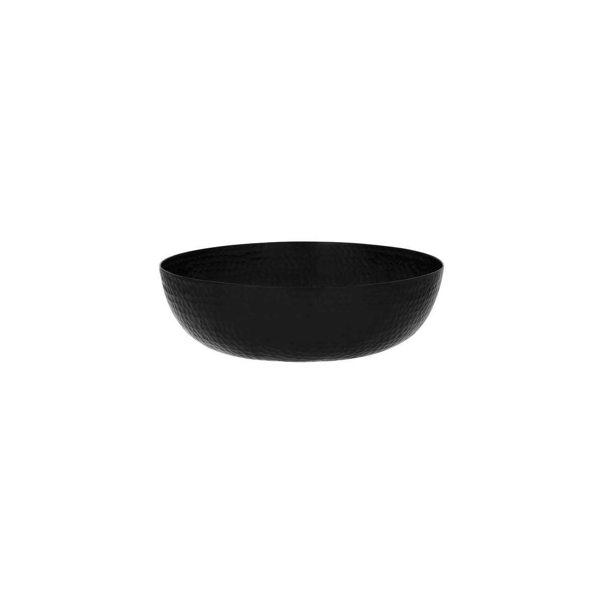 06921 - Chef Inox Round Serving/Seafood Bowl Hammered 250Mm Black