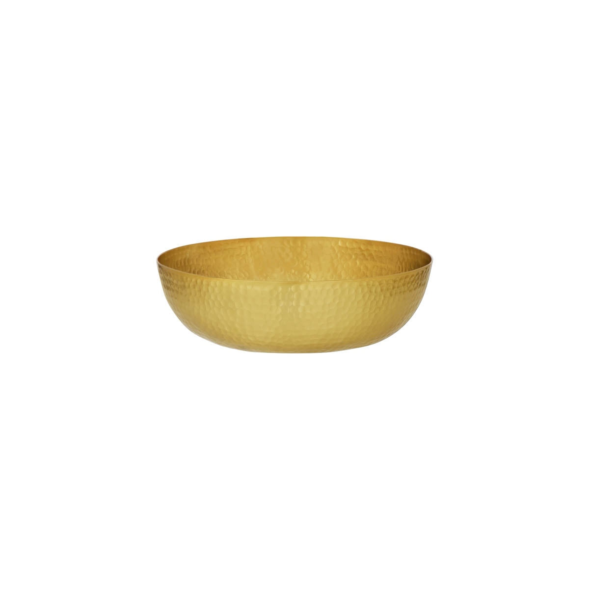 06922 - Chef Inox Round Serving/Seafood Bowl Hammered 250Mm Brass