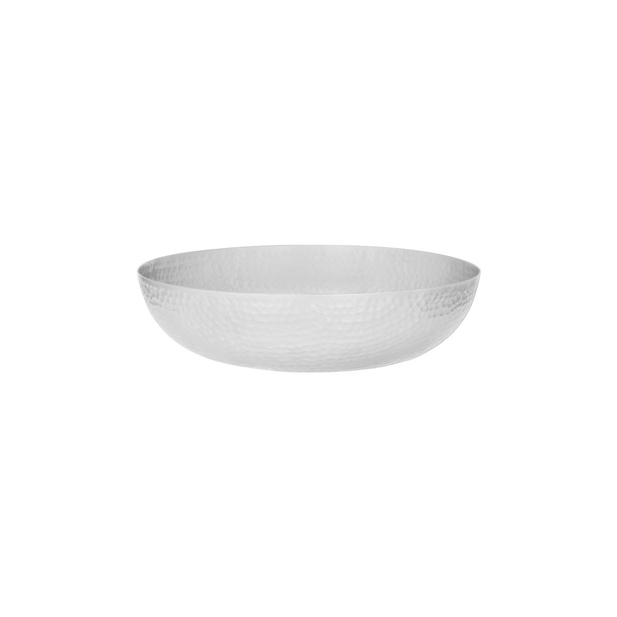 06923 - Chef Inox Round Serving/Seafood Bowl Hammered 300Mm Satin
