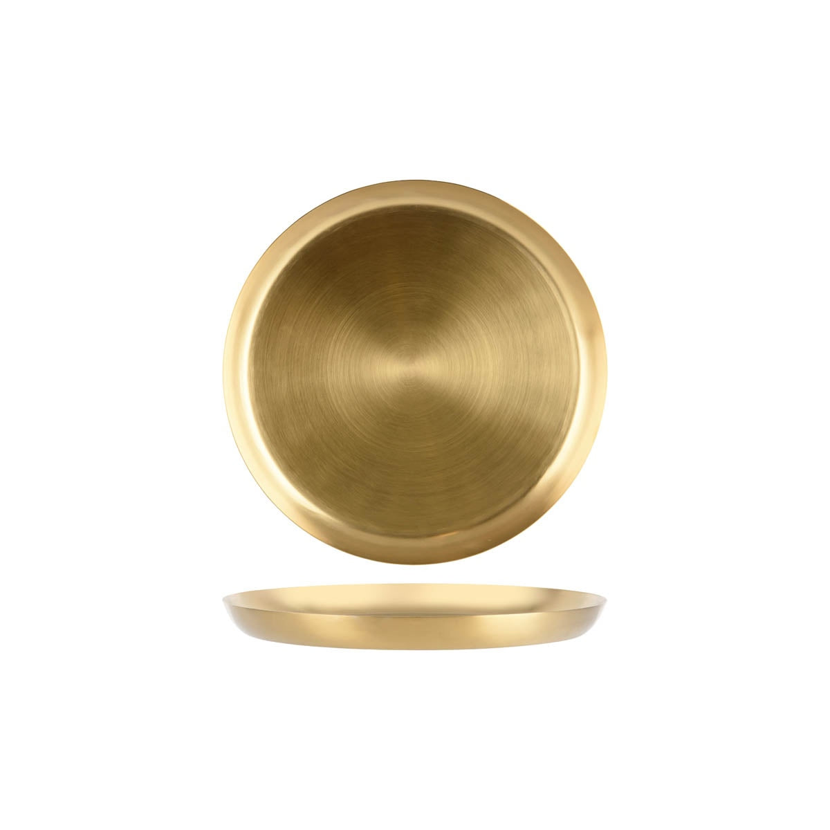 Z0020 - Zanzi Serving Tray Round Brass Satin Pvd - Image 2
