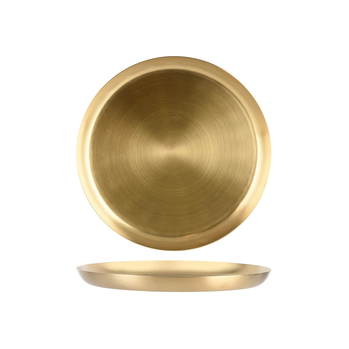 Z0020 - Zanzi Serving Tray Round Brass Satin Pvd - Image 3
