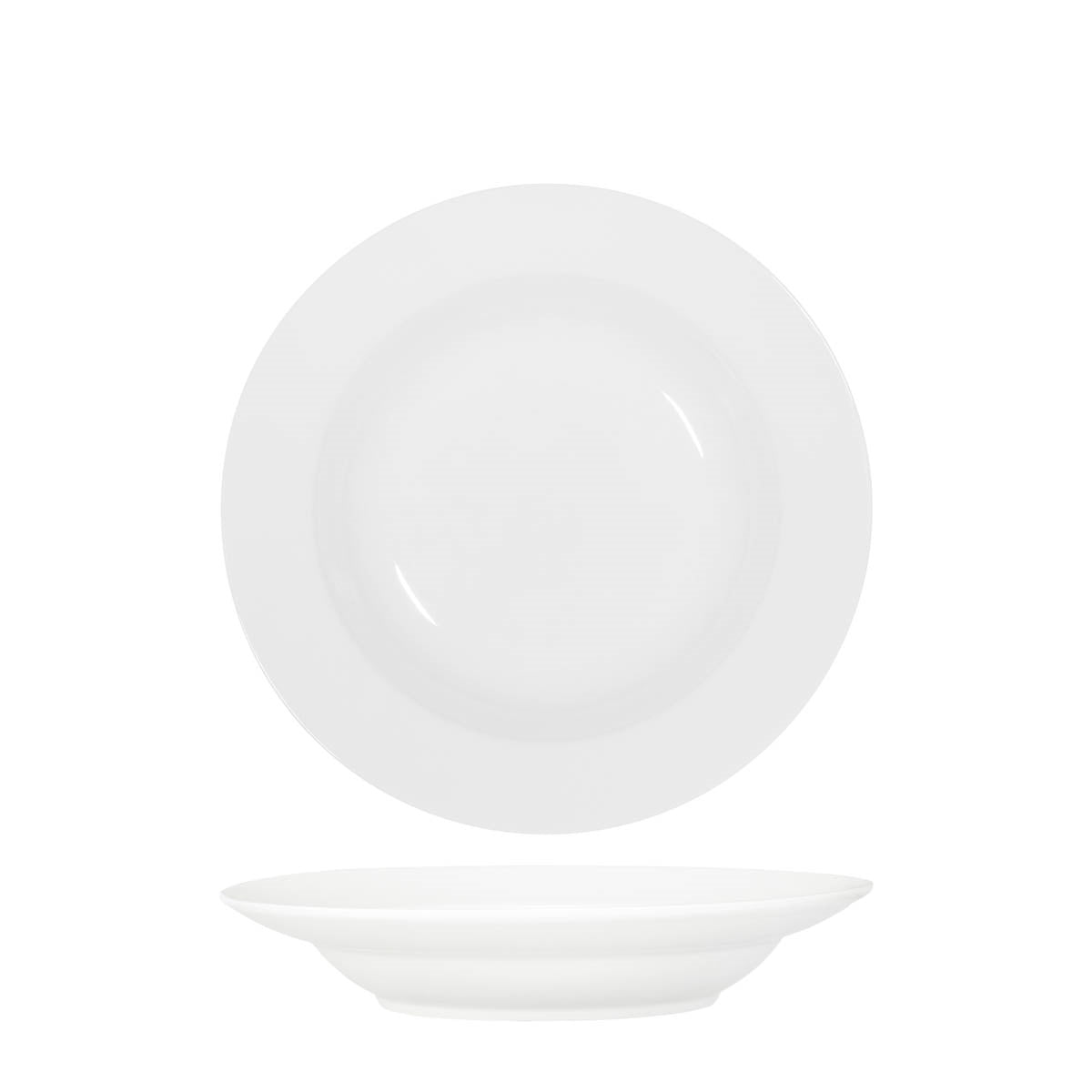 Tablekraft Core White Pasta/Soup Bowl Deep-250X45Mmrim Shape