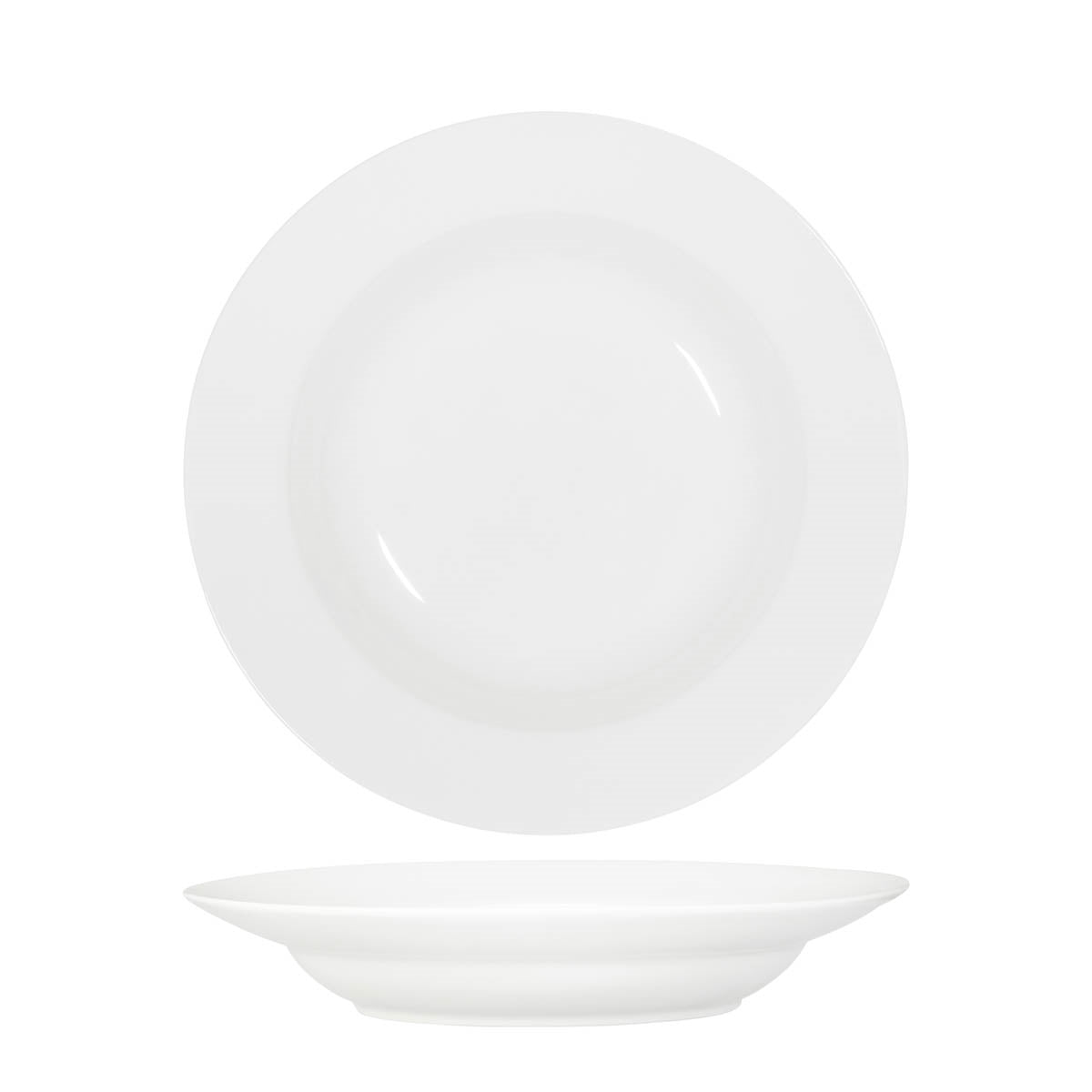 Tablekraft Core White Pasta/Soup Bowl Deep-270X52Mmrim Shamm - 3pcs