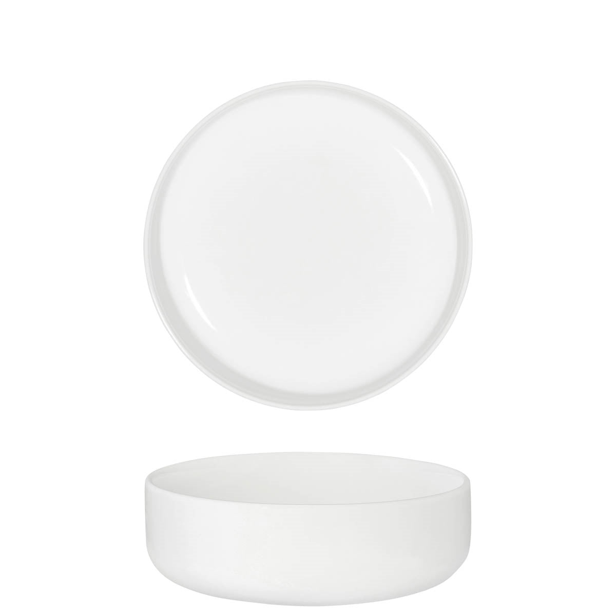Tablekraft Core White Round Share Serving Bowl 200X50mm - 3pcs