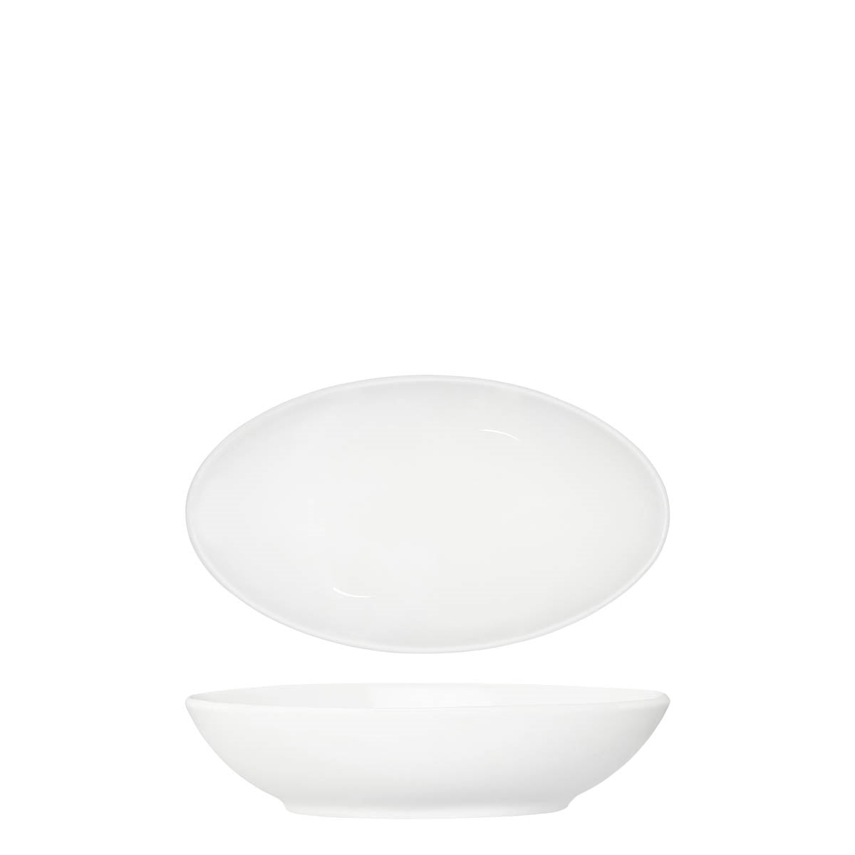 Tablekraft Core White Oval Salad Serving Bowl (Sold in sets of 3)