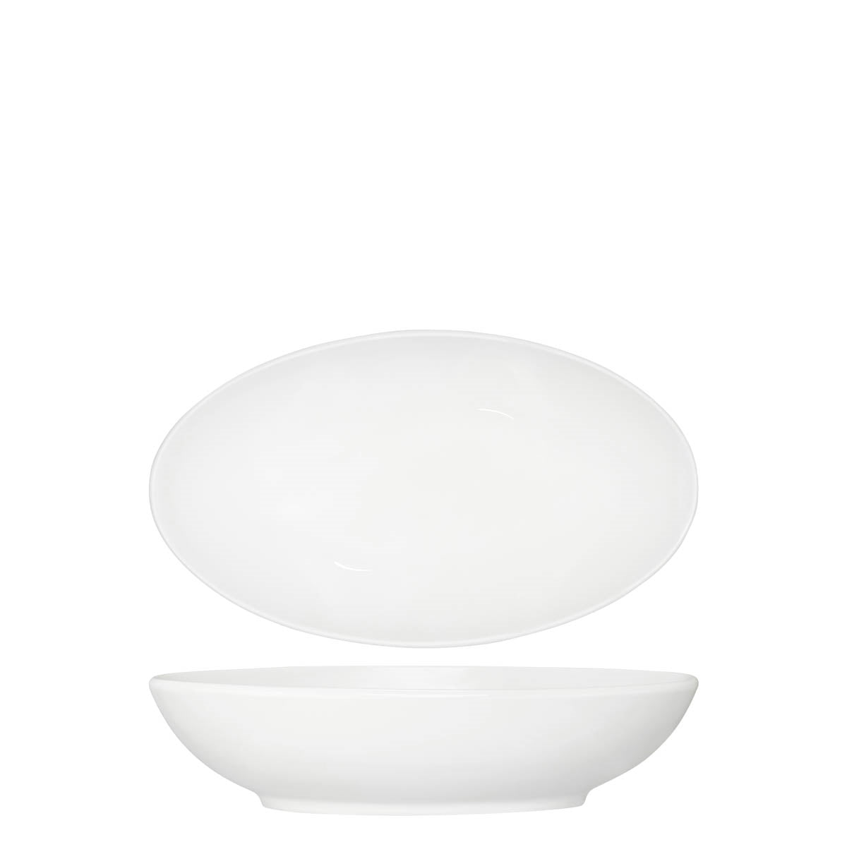 Tablekraft Core White Oval Salad Serving Bowl 380X230X90Mm