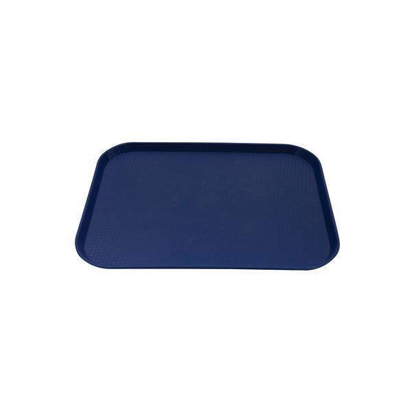 Caterrax Plastic Fast Food Trays - Commercial Cafeteria Serving Trays (Set of 12)