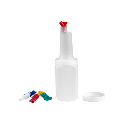 Caterrax Plastic Juice Pitchers - Square Commercial Beverage Containers (1L-2L)