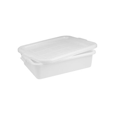 Caterrax Plastic Tote Box Lids - Heavy-Duty Storage Crate Covers