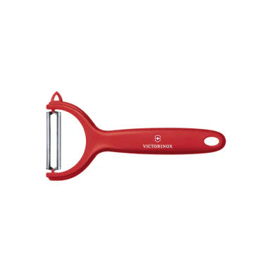 Tomato & Kiwi Peeler, Micro Serrated Double Edge 12cm - Red