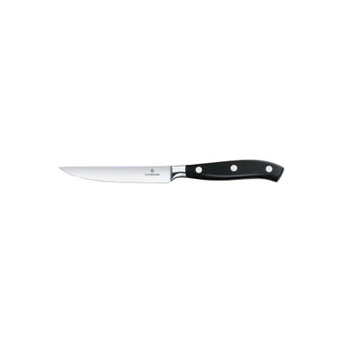 Steak and Pizza Knife, Wavy Edge 12cm - Black