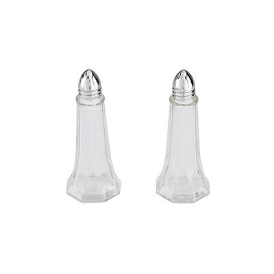 Trenton Glass Salt & Pepper Shakers - Square, Tower & Squire Sets