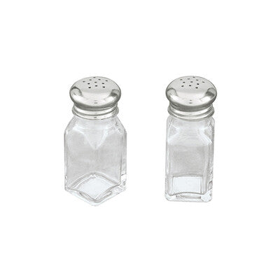 Trenton Glass Salt & Pepper Shakers - Square, Tower & Squire Sets
