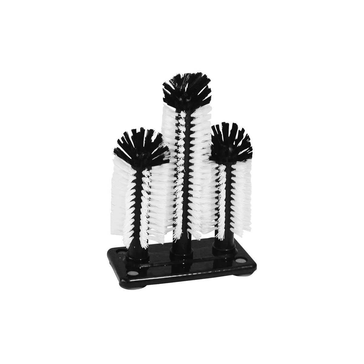 Triple Glass Brush-W/Suction Cups | Tall Centre Brush