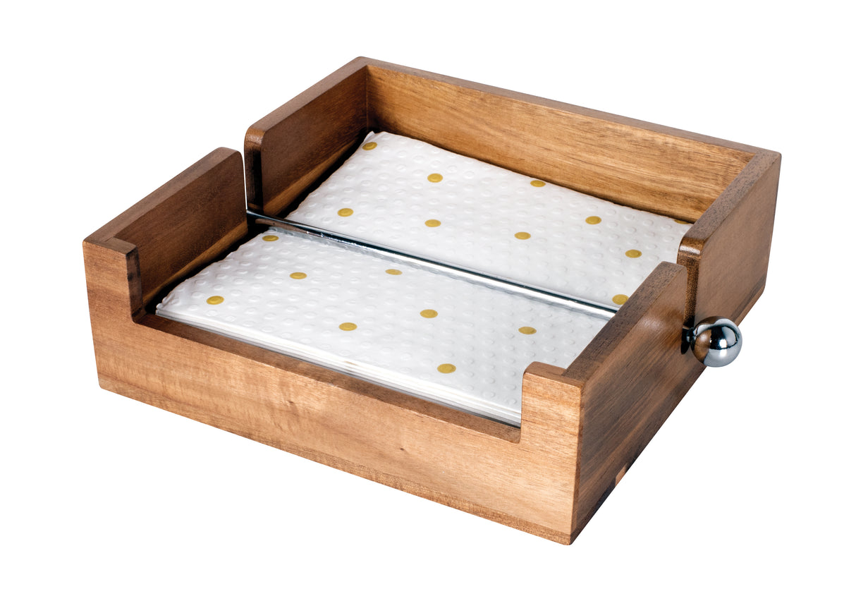 74564 - Napkin Holder, 19.7 x 19.7 x 6.4cm - Acacia
