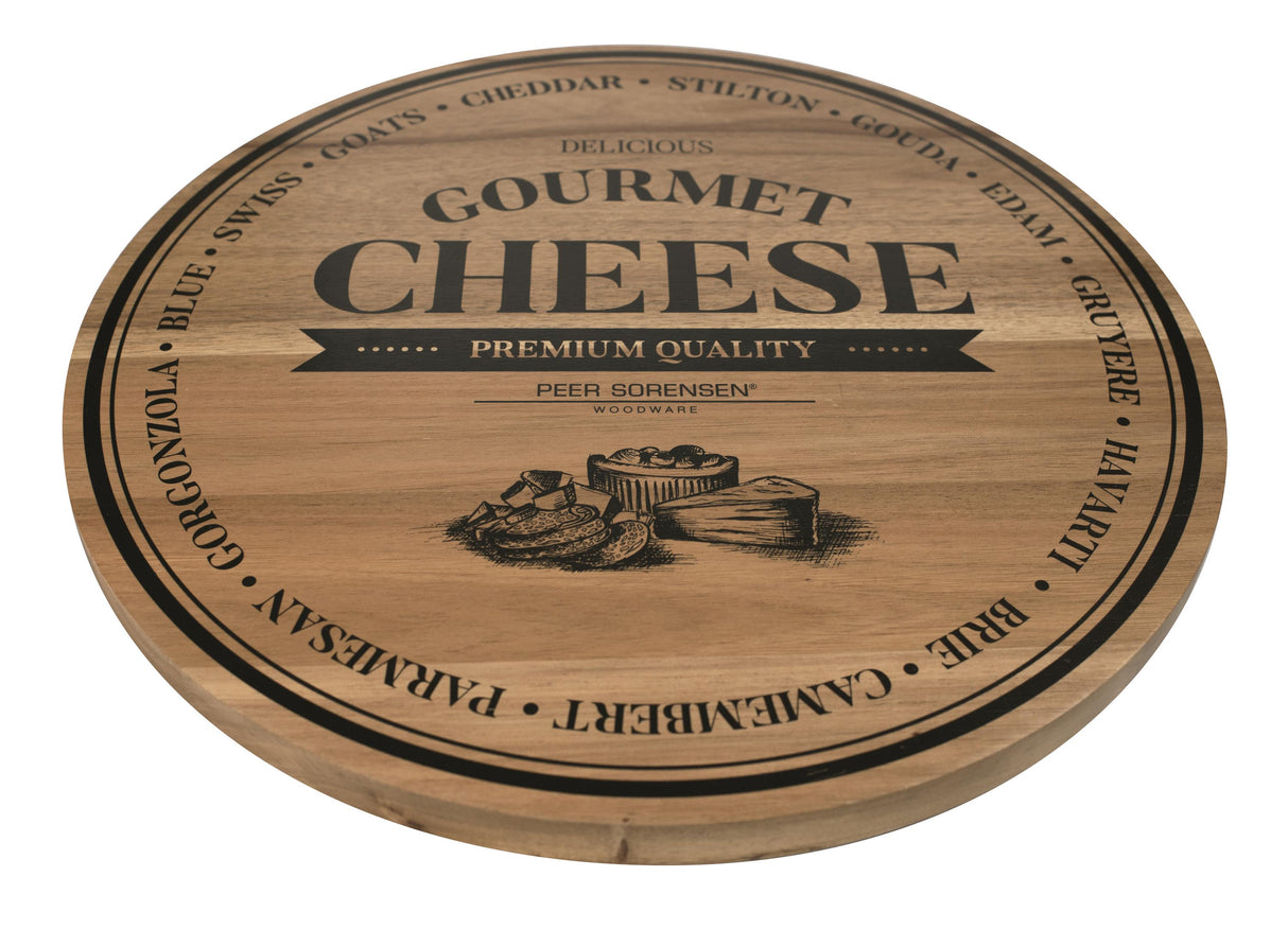 74575 - Round Cheese / Serving Board, 40 Ø x 2cm Acacia