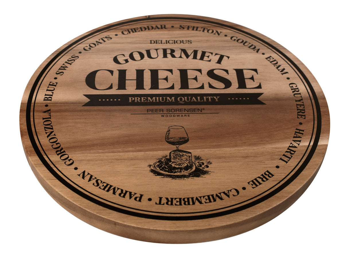 74576 - Round Cheese / Serving Board , 28 Ø x 2cm Acacia