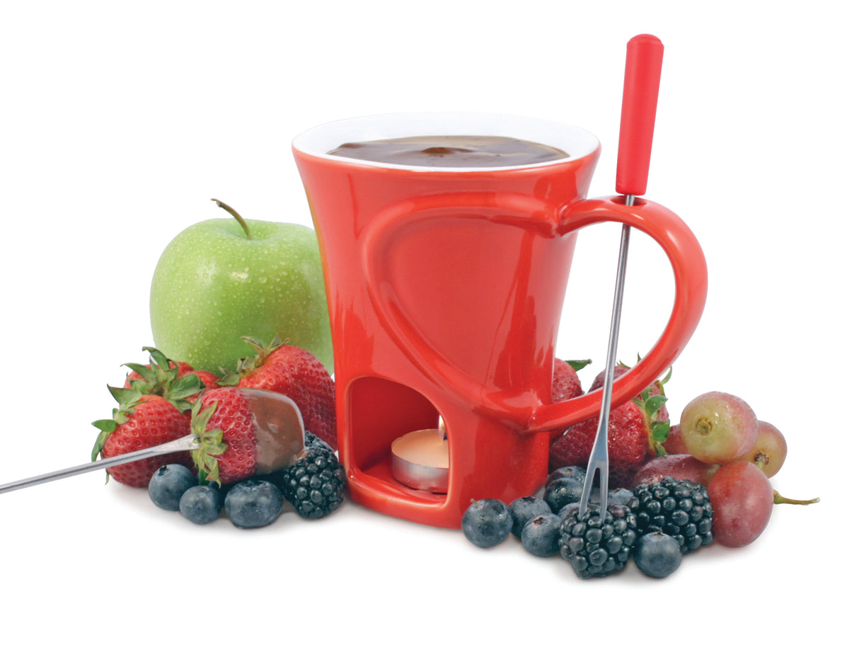 Sweetheart 4 Piece Chocolate Fondue Mug Set