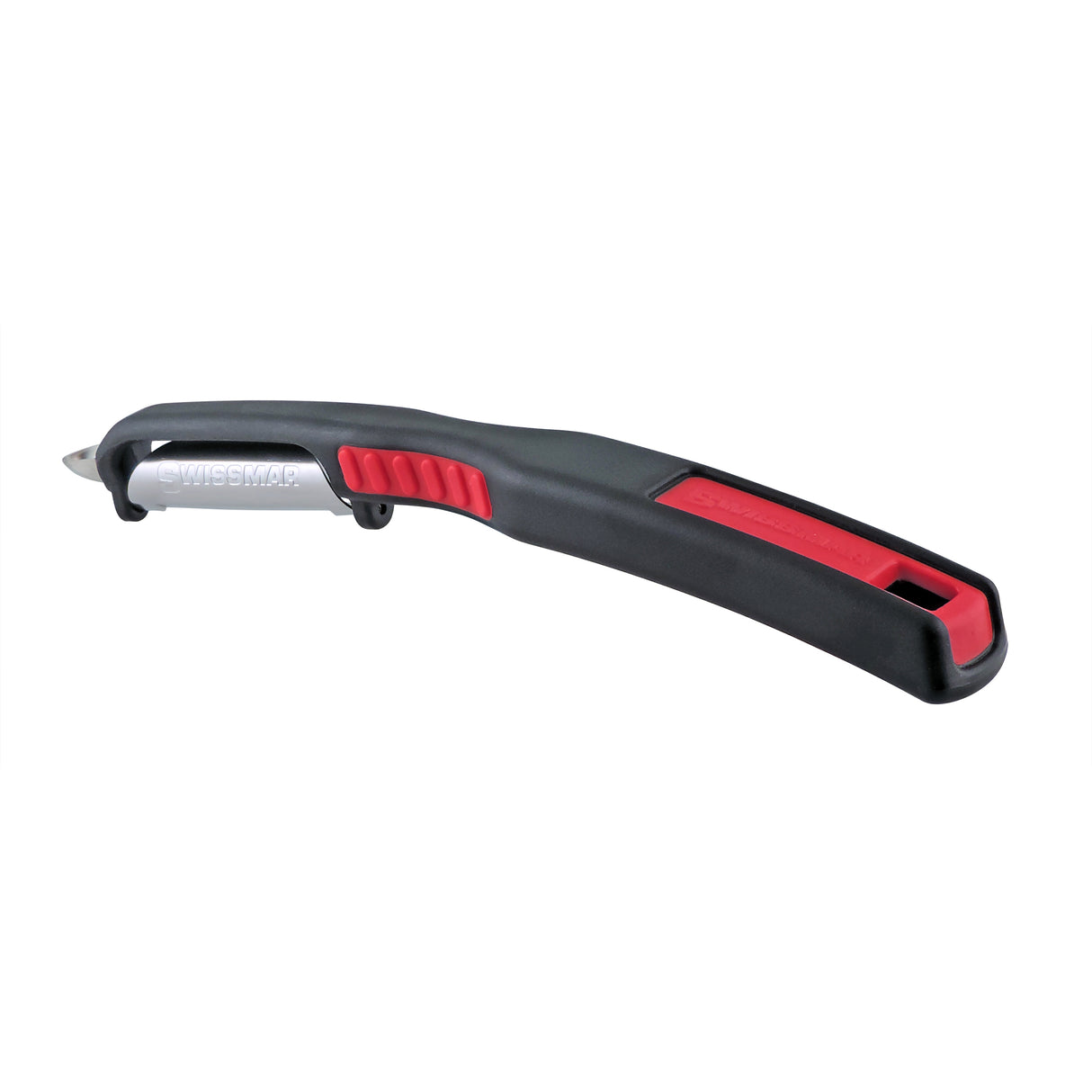 Swiss Double Edge Straight Peeler - Black & Red