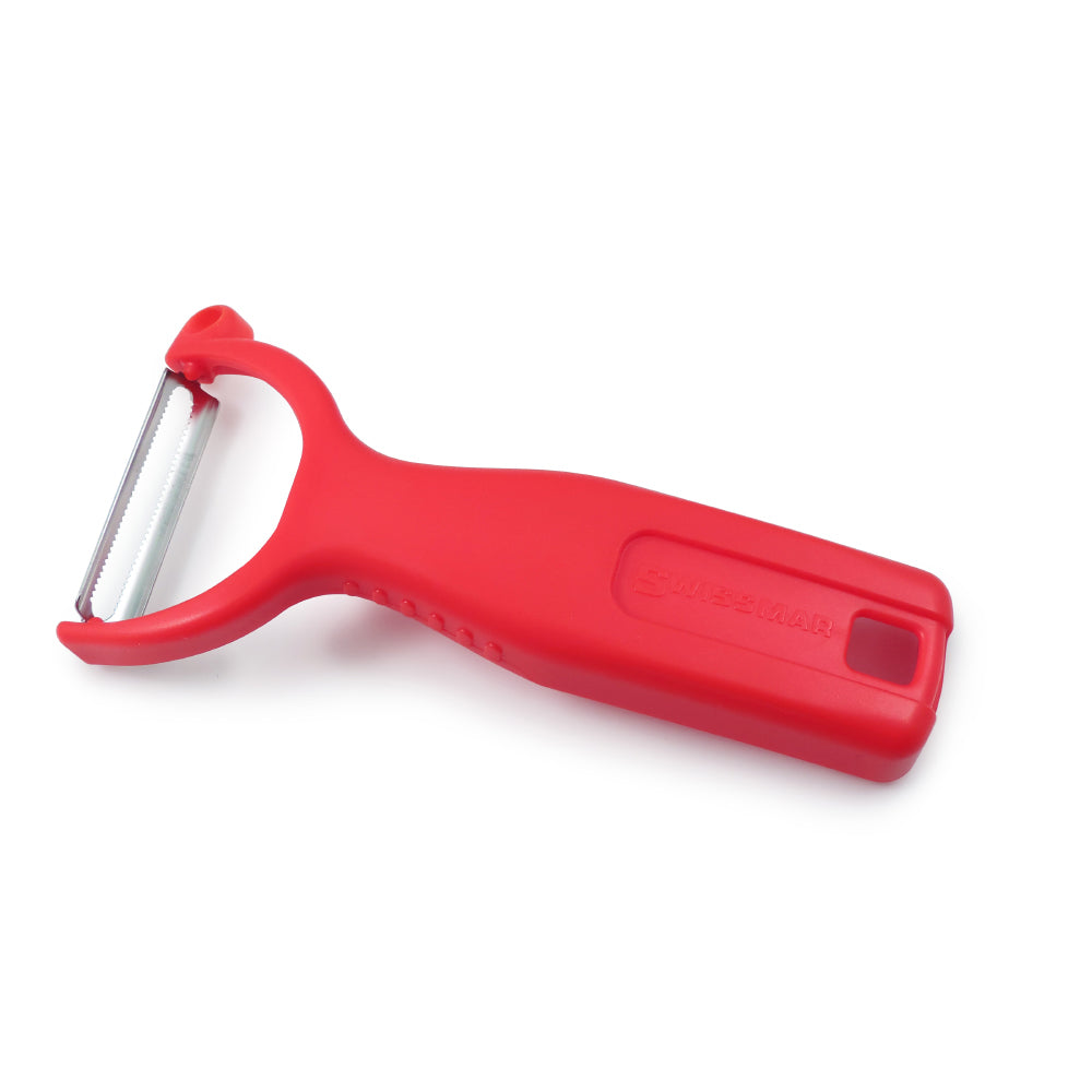 Swiss Classic Peeler, Serrated Blade - Red