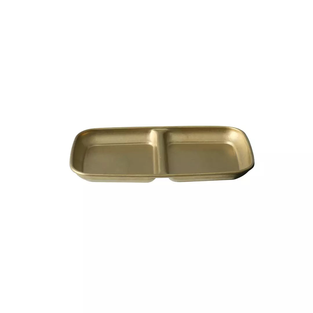 Moda Vintage Gold Stainless Steel Divided Dish (156x11mm)