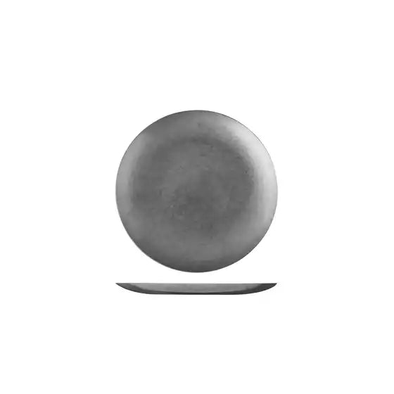 Moda Vintage Stainless Steel Round Coupe Plate- 130mm Ø