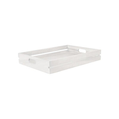 Moda Acacia Wood Table Caddy & Display Buffet Crate
