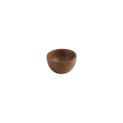 Moda Acacia Wood Mini Round Dipping Sauce Dish