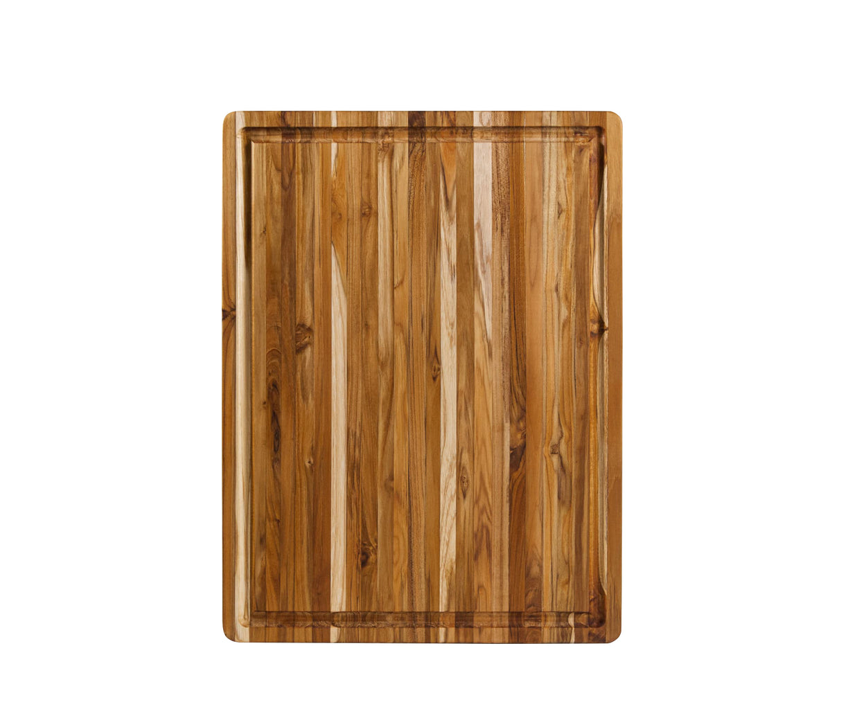 77004 - Traditional Cutting Board w/ Juice Canal, 51 x 38 x 3.8 - Teak