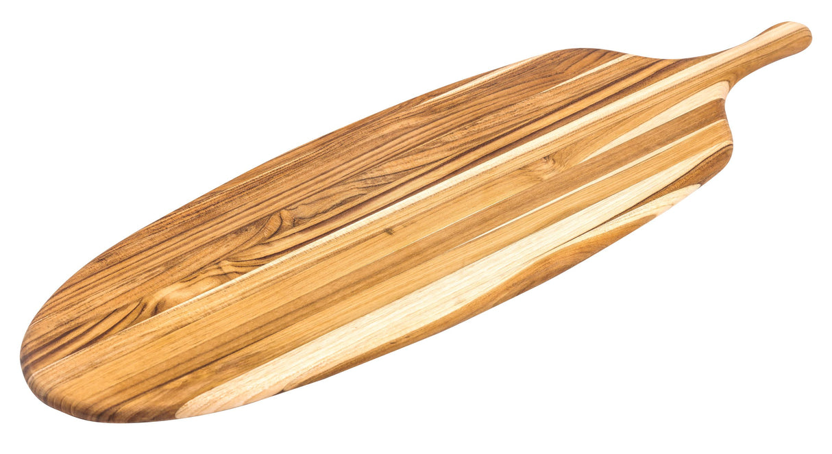 77102 - Canoe Paddle Serving Board Long, 67 x 21.5 x 1.3 Teak