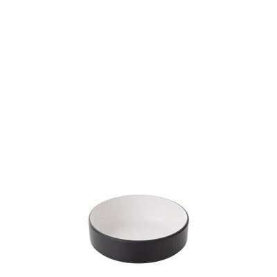 Stackable Sauce Dish- 155mm - COU COU - Beige & Black Melamine (Set of 6)