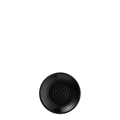 828751 - Matte Black Round Coupe Plate - COU COU Melamine (Set of 6)