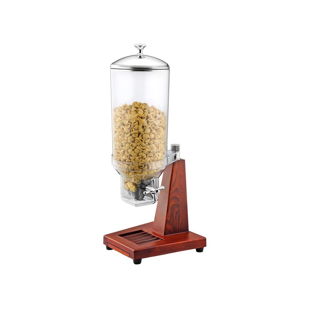 Cereal Dispenser-Single - Wood Base - 7.0lt