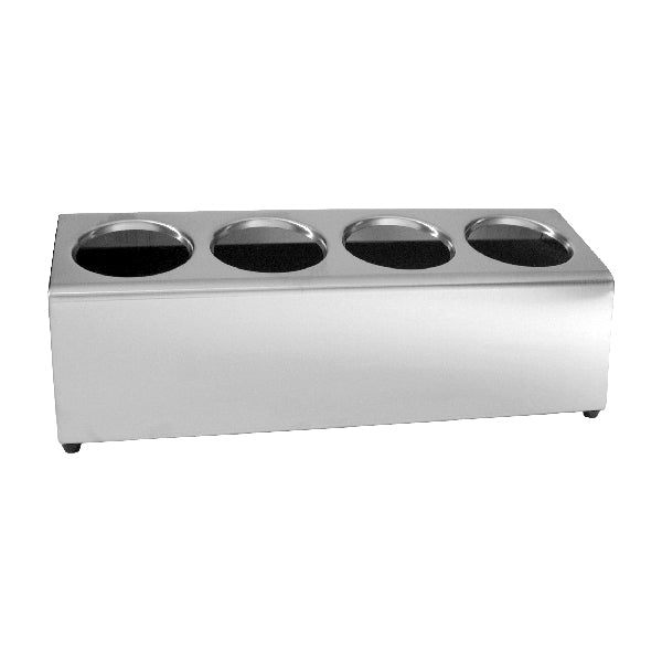 Cutlery Holder-S/S | 490X175X180Mm | 4-In-A-Row