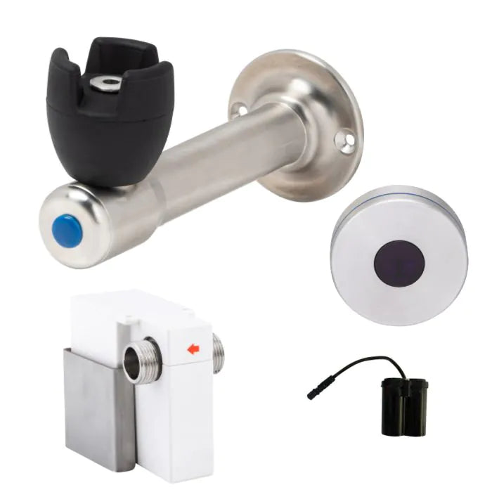 3monkeez T-3MSS-BUB90SB 90 Degree Silicone Mouthguard Bubbler with Hob-Mount Sensor I Battery Operated