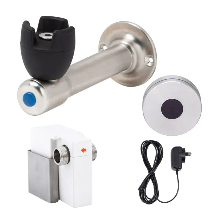 3monkeez T-3MSS-BUB90SM 90 Degree Silicone Mouthguard Bubbler with Hob-Mount Sensor I Mains Operated