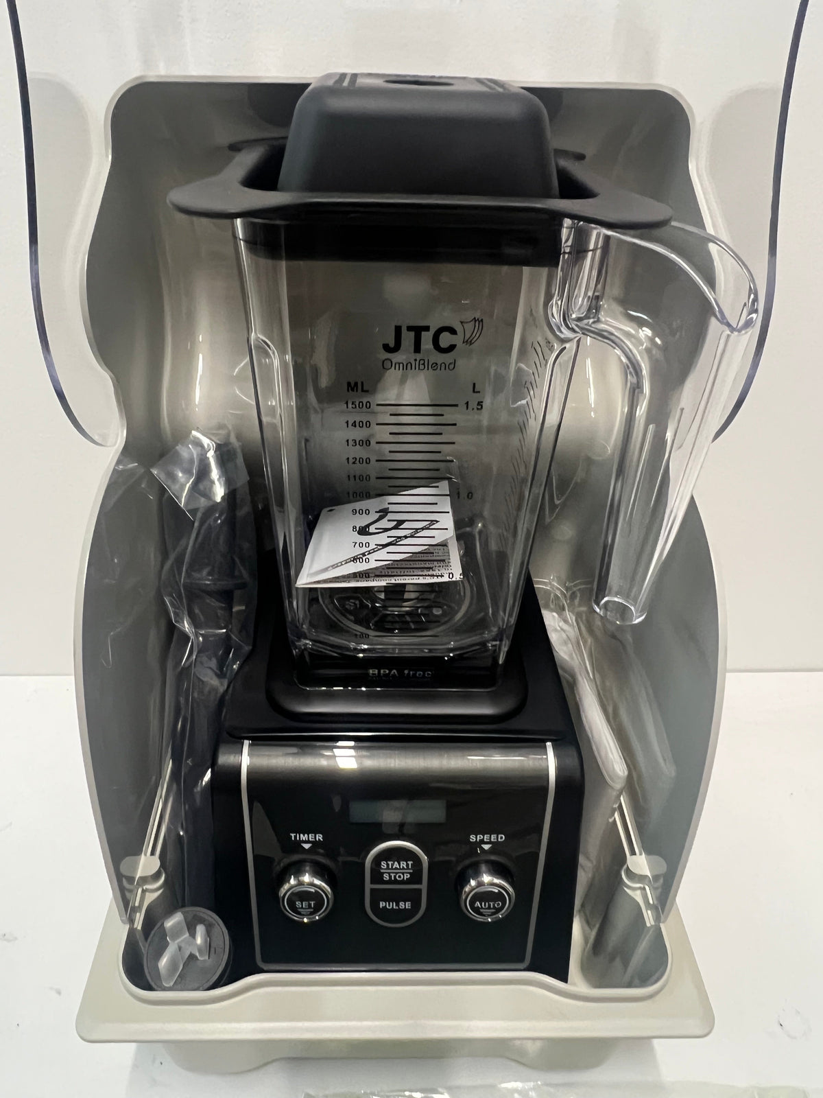 JTC OmniBlend 900AQ with OmniShield I Commercial Blender 1.5 Litre D Jug Set