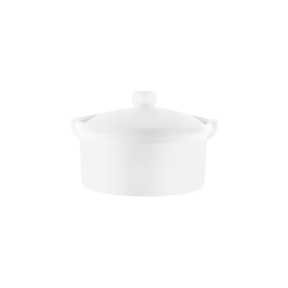 Vitroceram Casserole-Round With Cover 1.0L White