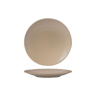Round Coupe Plate - Sand (Various Sizes)