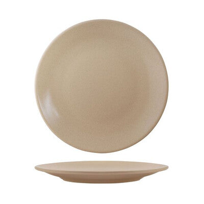 Round Coupe Plate - Sand (Various Sizes)