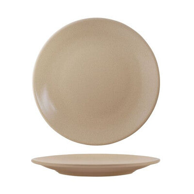 Round Coupe Plate - Sand (Various Sizes)