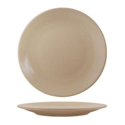 Round Coupe Plate - Sand (Various Sizes)
