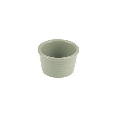 9029516 - Ribbed Ramekin-85mm Ø - 50mm H PEARL PISTACHIO (Sold in sets