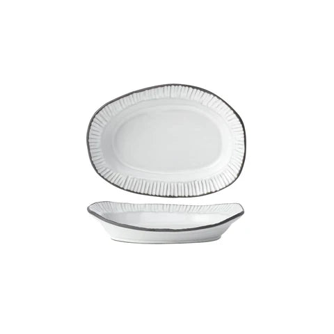 Tablekraft Linea Organics Platter 230x170x50mm White (Sold in sets of 5)